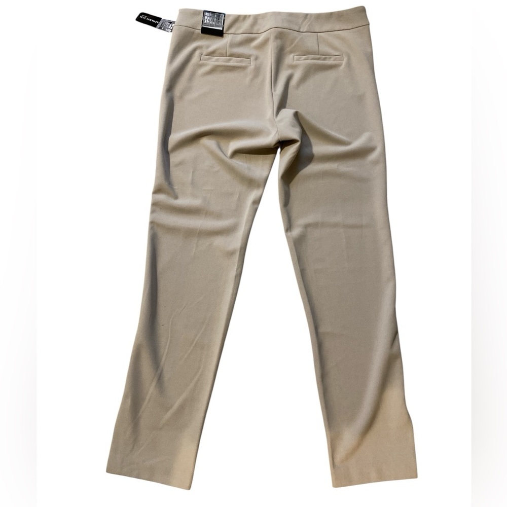 Soho Apparel Tan Straight Leg Pants with front pockets and faux back pockets - Picture 2 of 3
